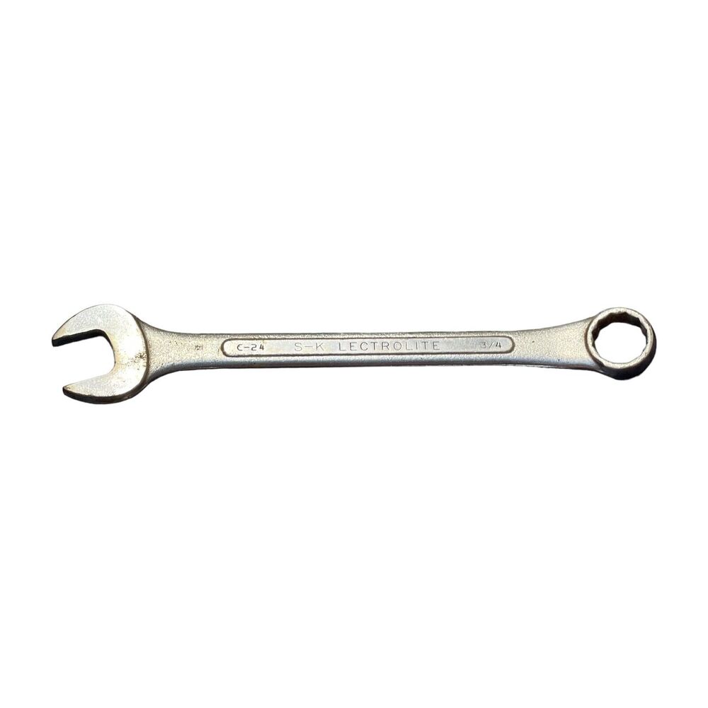 S-K Lectrolite C-24 Alloy 3/4" 12-Point Combination Spanner Wrench Hand Tool